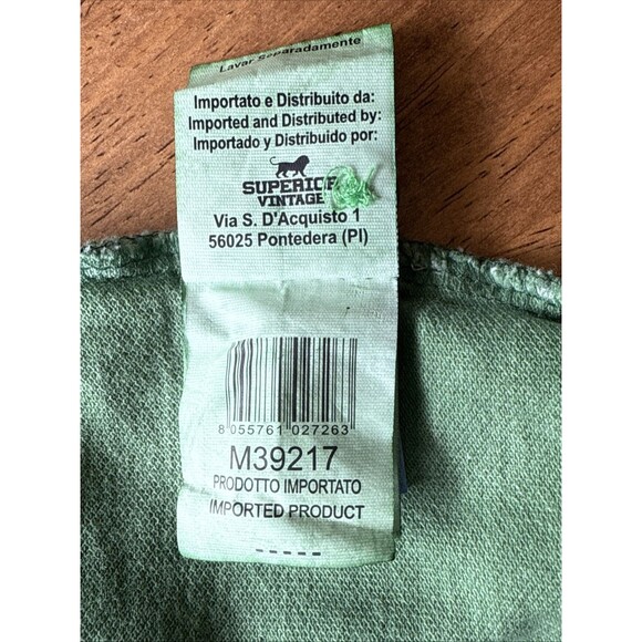 Superior Vintage SV52‎ Short Sleeve Henley Tee Mens Medium - Picture 8 of 12